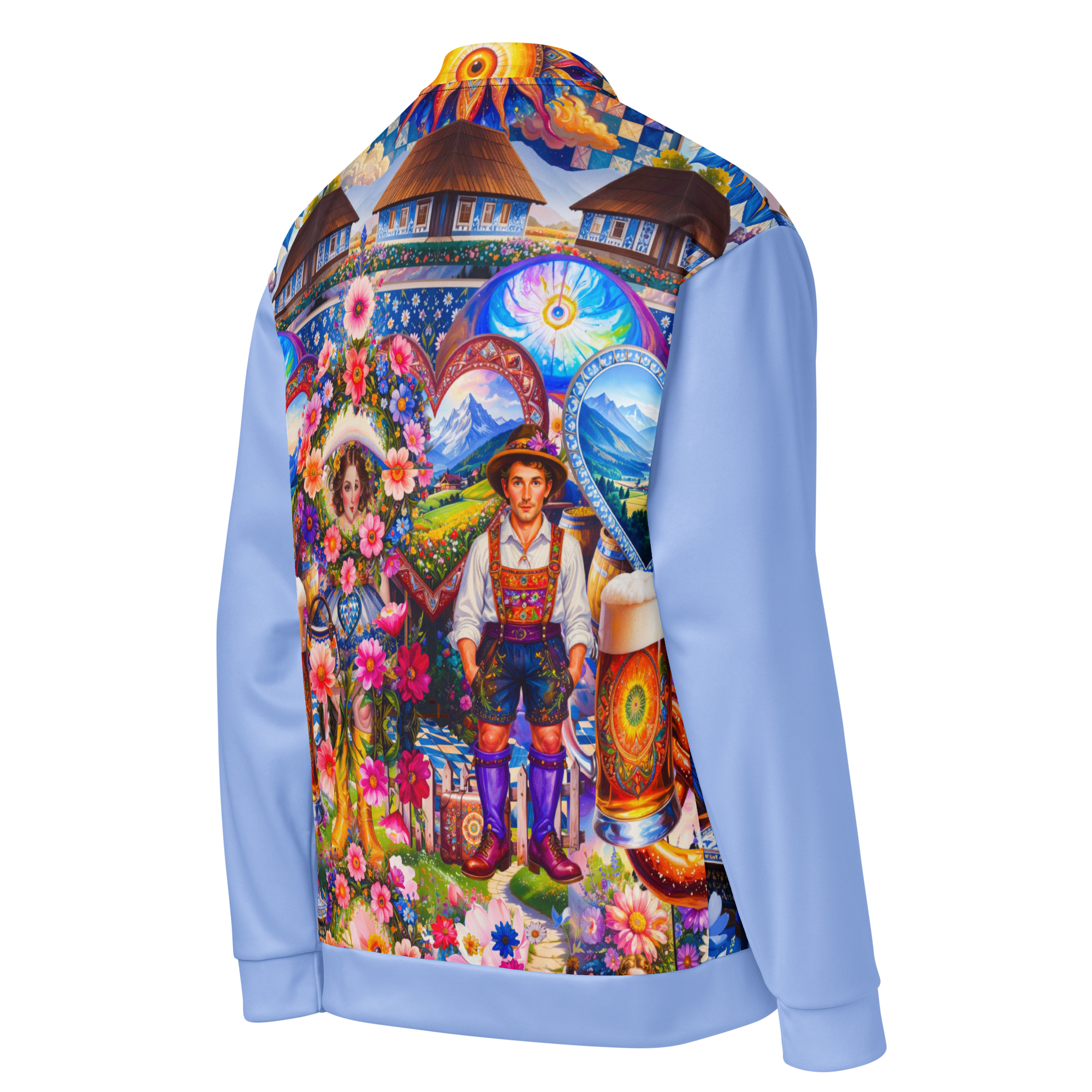 Unisex Bomberjacke Bavarian Fever Hellblau | Premium Streetwear Otto Strtwr