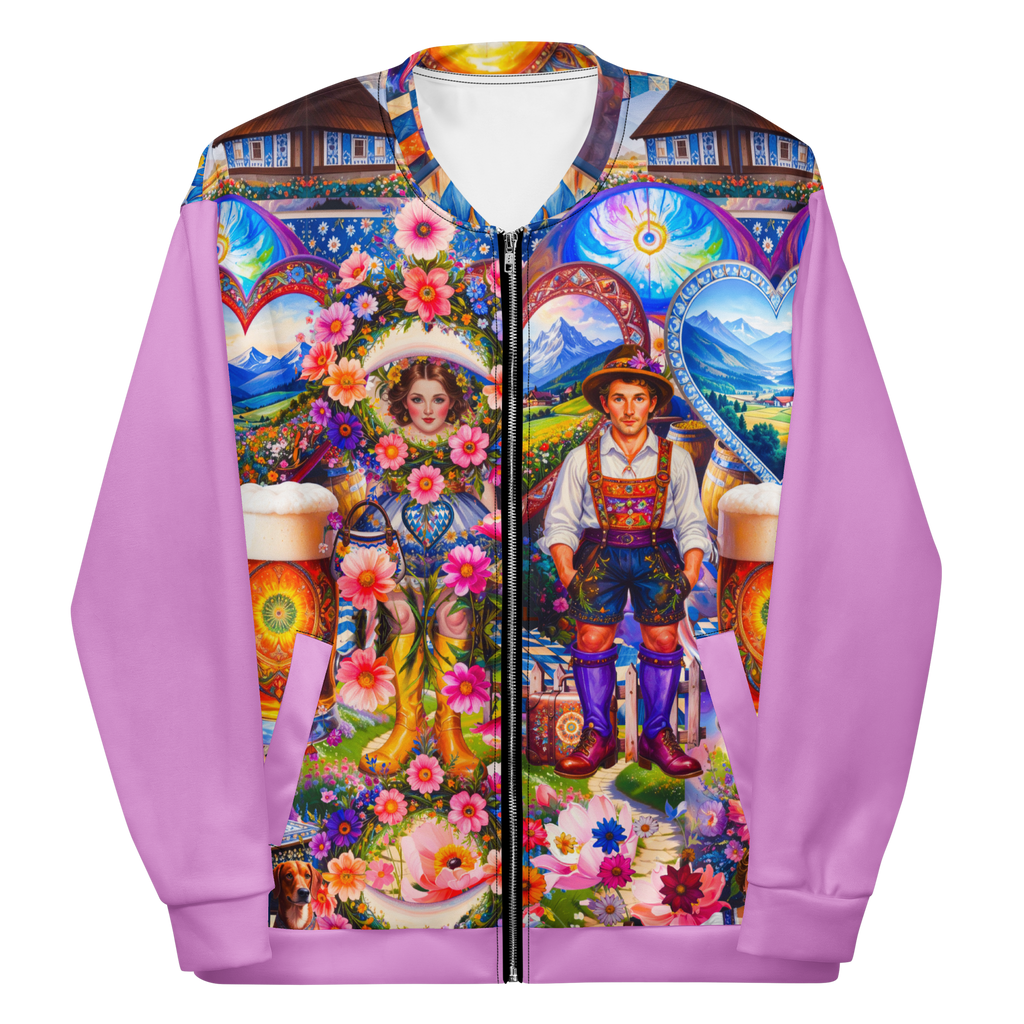 Unisex Bomberjacke Bavarian Fever Pink | Premium Streetwear Otto Strtwr