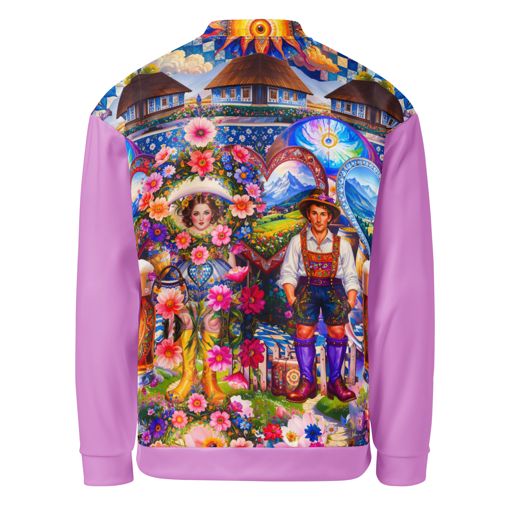 Unisex Bomberjacke Bavarian Fever Pink | Premium Streetwear Otto Strtwr