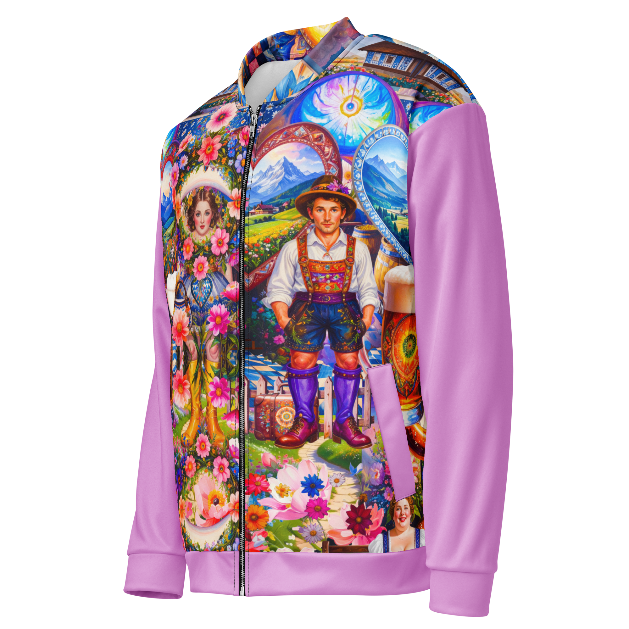 Unisex Bomberjacke Bavarian Fever Pink | Premium Streetwear Otto Strtwr