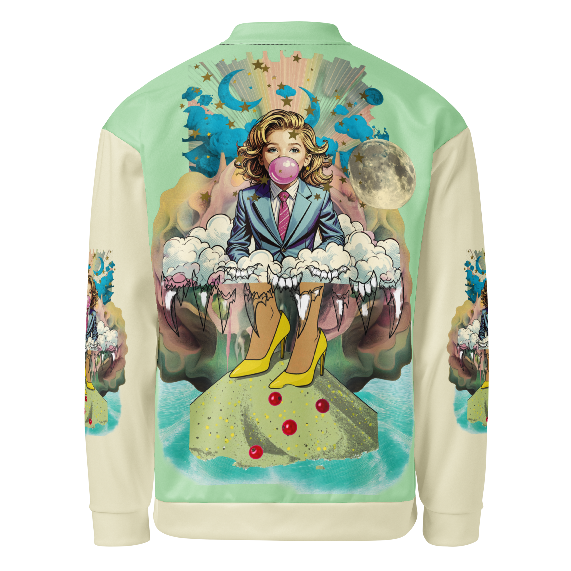 Unisex Bomberjacke Bubble Gum Business Mint/hellcreme | Premium Streetwear Otto Strtwr