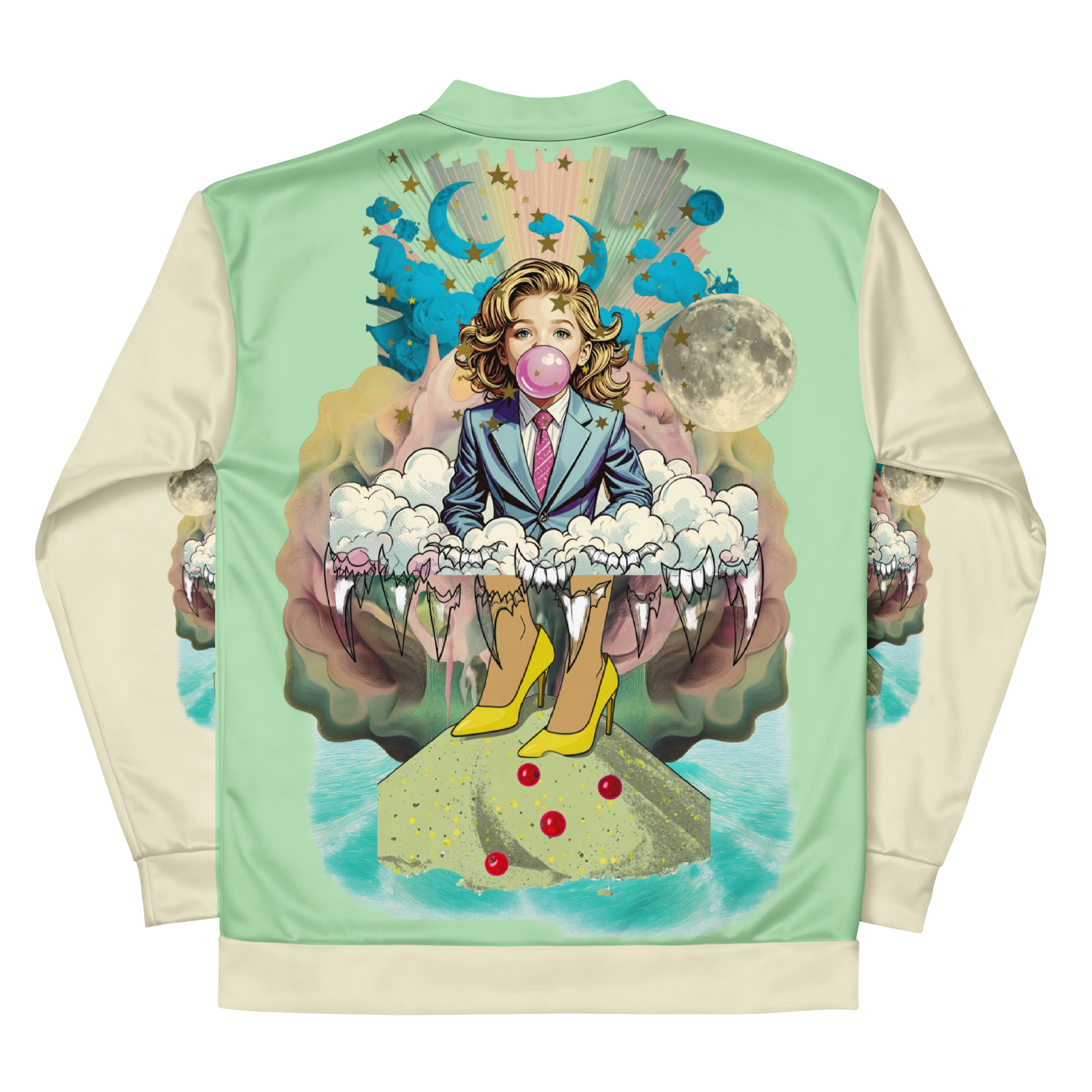 Unisex Bomberjacke Bubble Gum Business Mint/hellcreme | Premium Streetwear Otto Strtwr