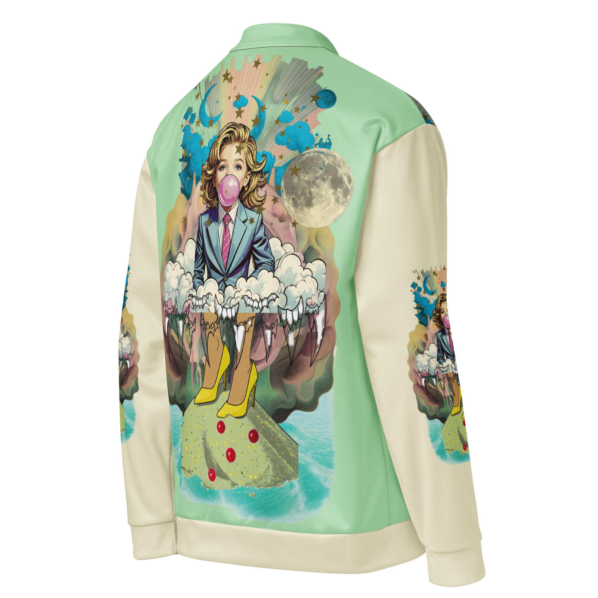 Unisex Bomberjacke Bubble Gum Business Mint/hellcreme | Premium Streetwear Otto Strtwr