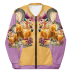 Unisex Bomberjacke Caramel Alien Apricot/flieder | Premium Streetwear Otto Strtwr