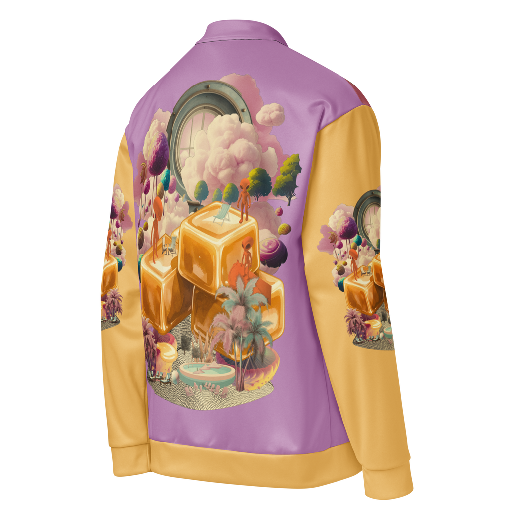 Unisex Bomberjacke Caramel Alien Flieder/apricot | Premium Streetwear Otto Strtwr