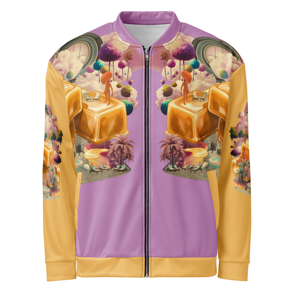 Unisex Bomberjacke Caramel Alien Flieder/apricot | Premium Streetwear Otto Strtwr