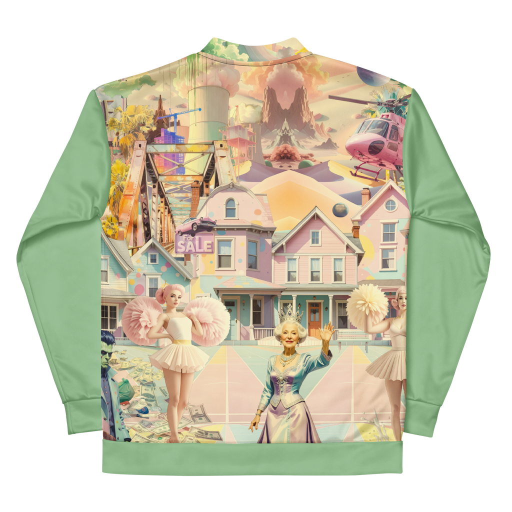 Unisex Bomberjacke Cheerleader City Lindgrün | Premium Streetwear Otto Strtwr