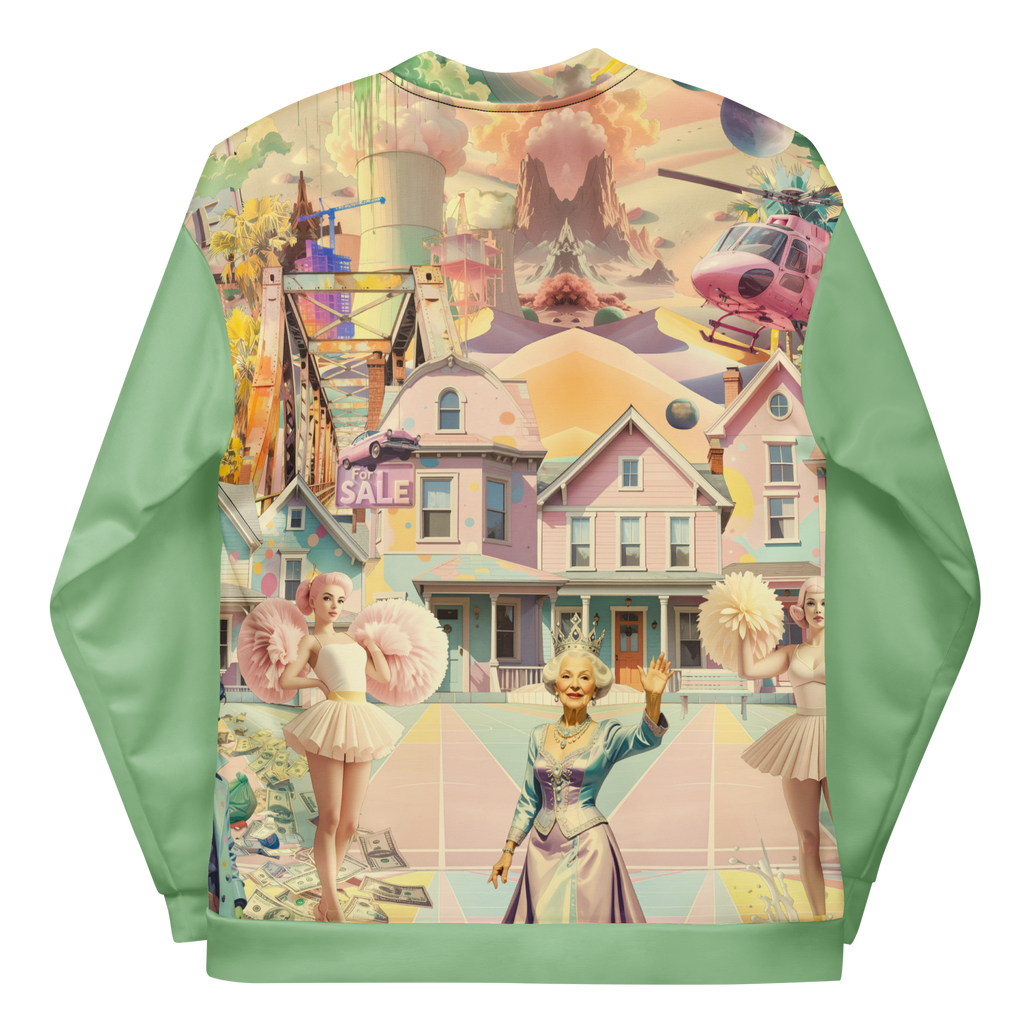 Unisex Bomberjacke Cheerleader City Lindgrün | Premium Streetwear Otto Strtwr