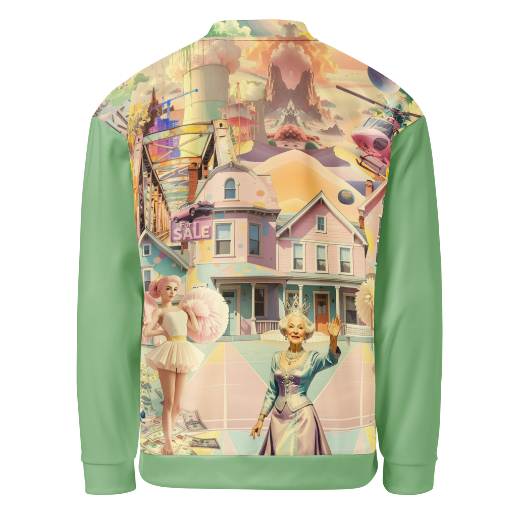 Unisex Bomberjacke Cheerleader City Lindgrün | Premium Streetwear Otto Strtwr