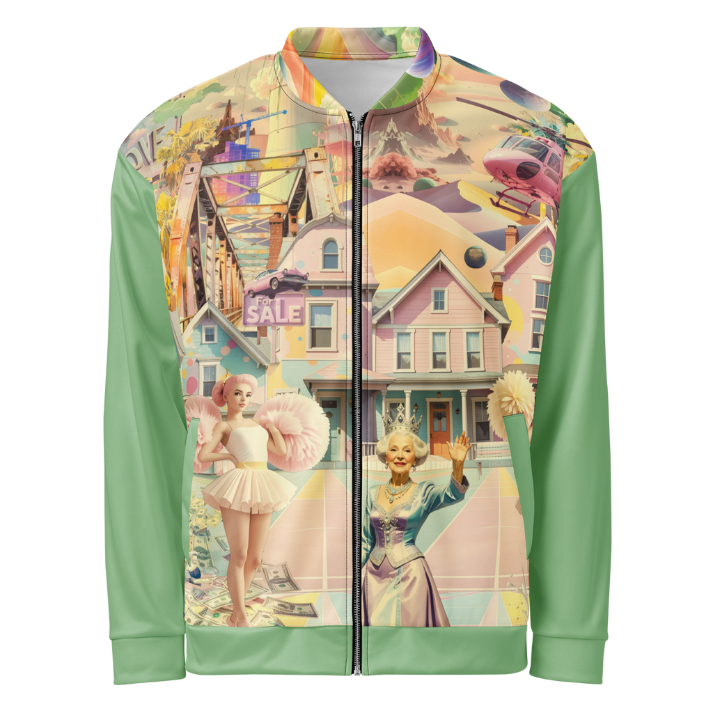 Unisex Bomberjacke Cheerleader City Lindgrün | Premium Streetwear Otto Strtwr