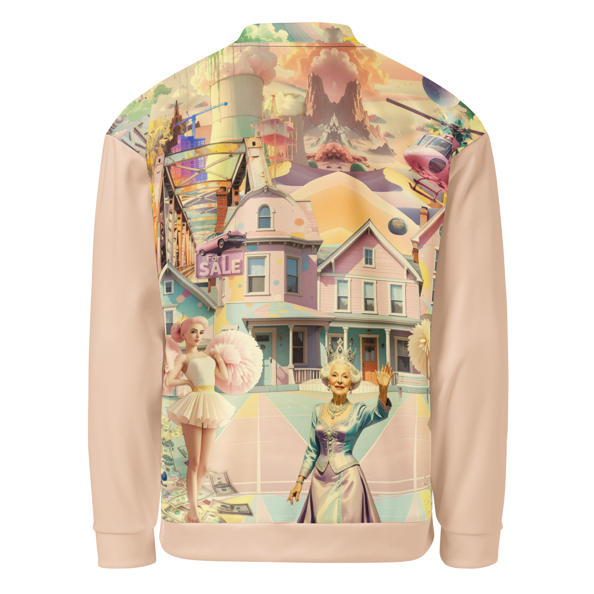 Unisex Bomberjacke Cheerleader City Zartrose | Premium Streetwear Otto Strtwr