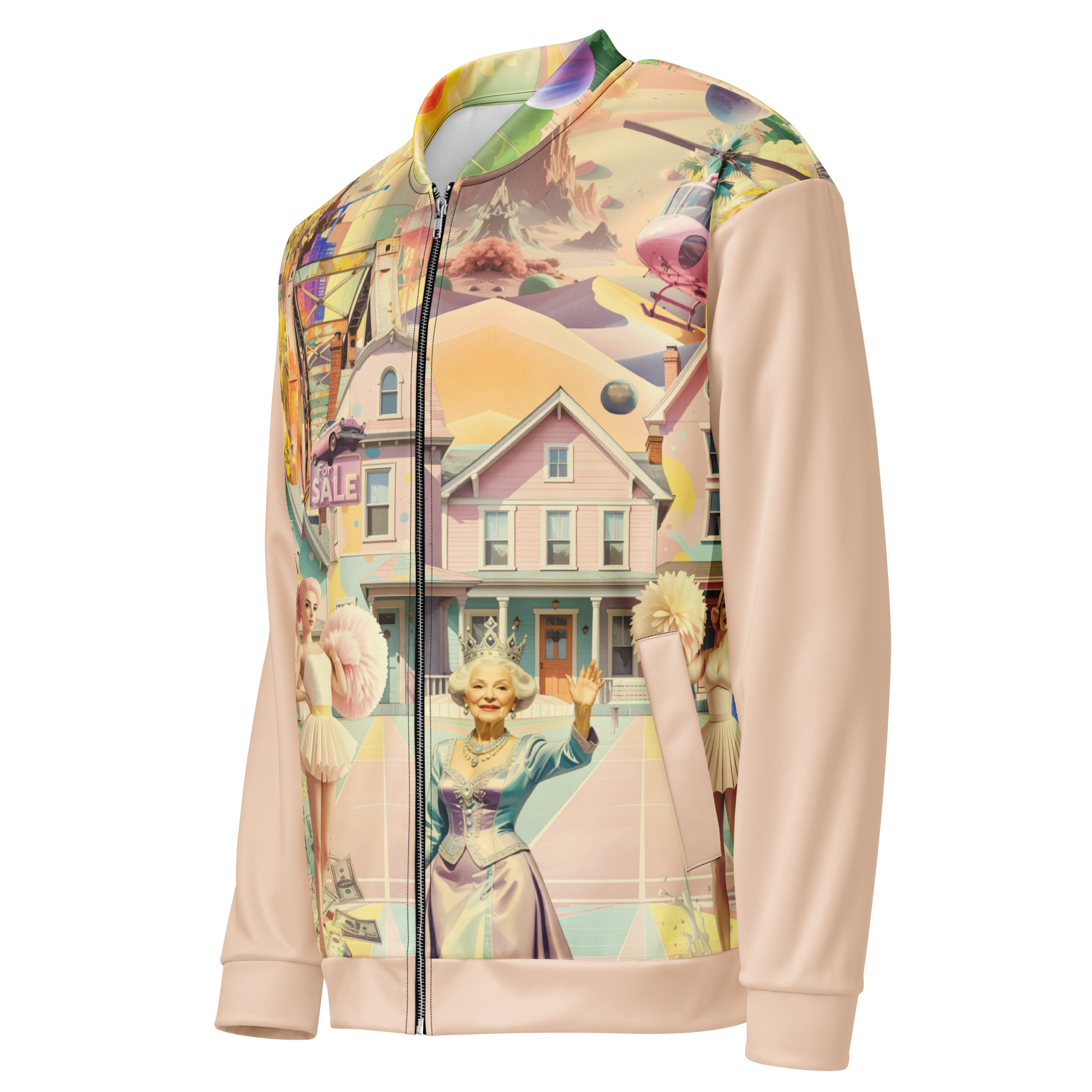 Unisex Bomberjacke Cheerleader City Zartrose | Premium Streetwear Otto Strtwr