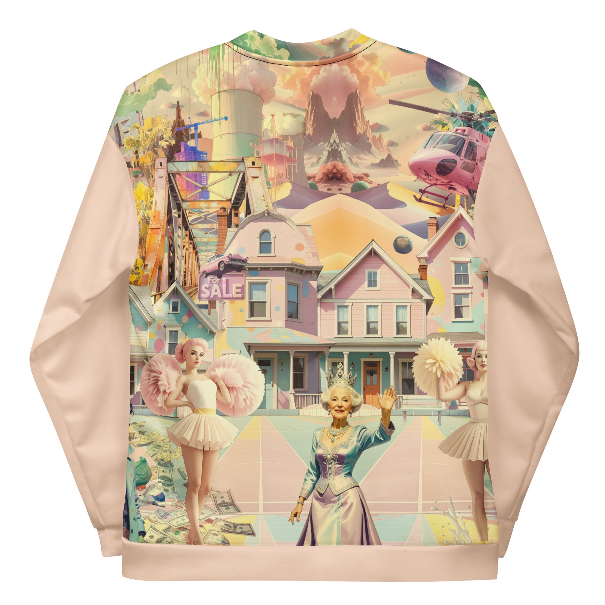 Unisex Bomberjacke Cheerleader City Zartrose | Premium Streetwear Otto Strtwr