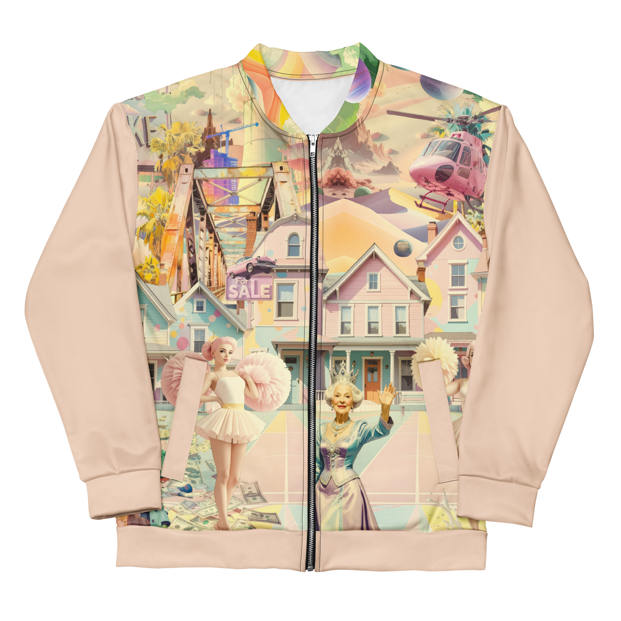 Unisex Bomberjacke Cheerleader City Zartrose | Premium Streetwear Otto Strtwr