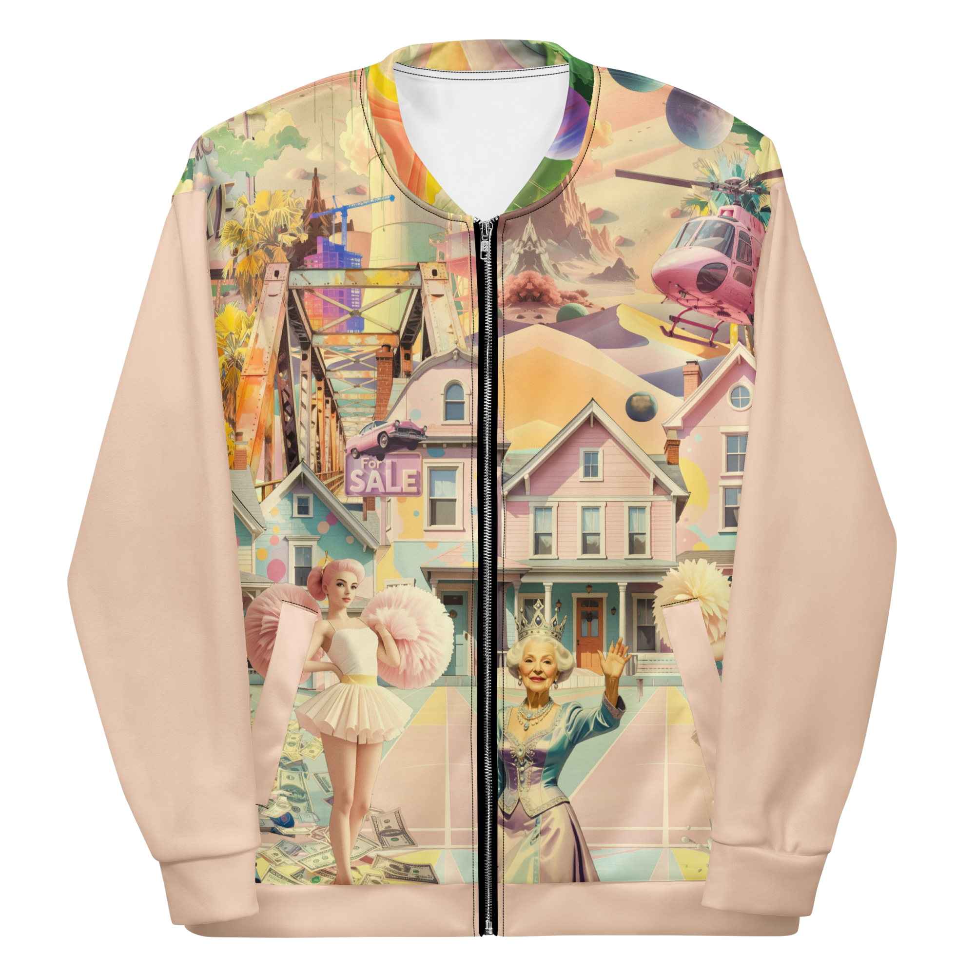 Unisex Bomberjacke Cheerleader City Zartrose | Premium Streetwear Otto Strtwr