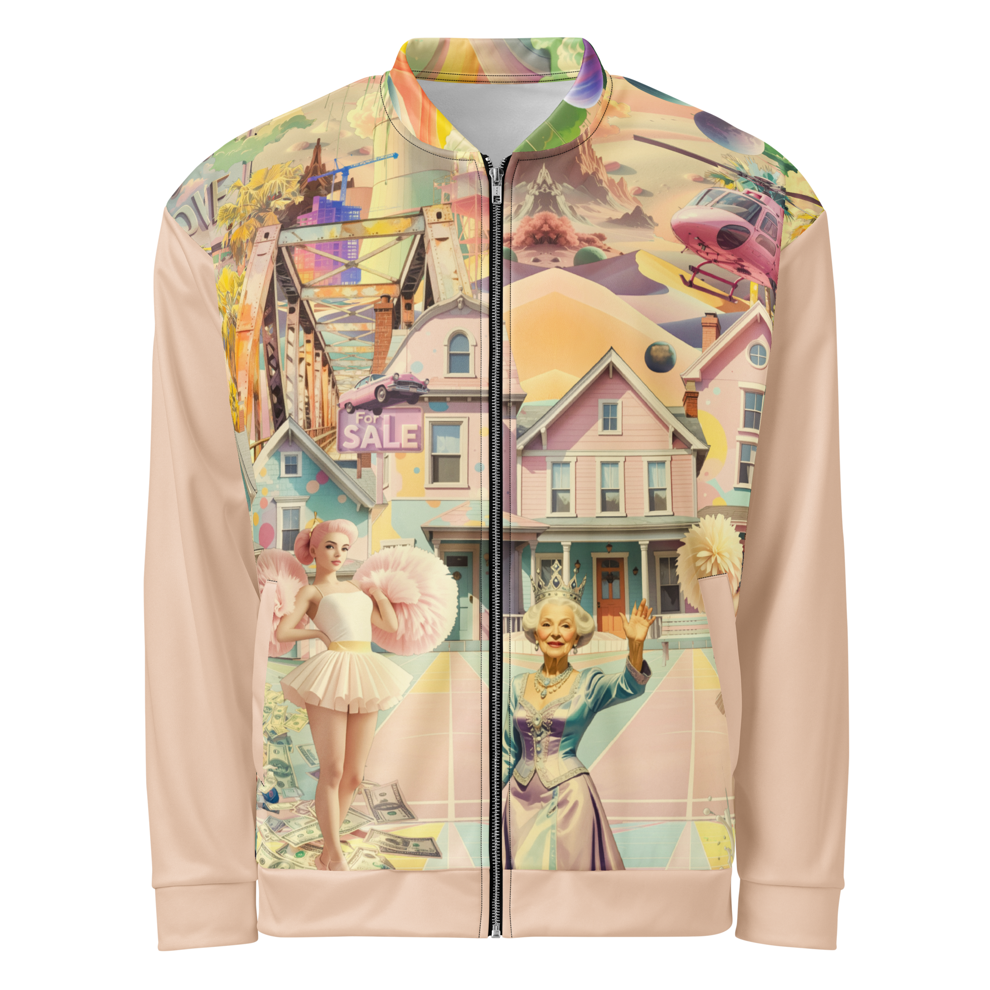 Unisex Bomberjacke Cheerleader City Zartrose | Premium Streetwear Otto Strtwr