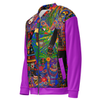 Unisex Bomberjacke Folklore Dancer Helles Violett | Premium Streetwear Otto Strtwr