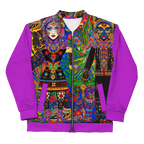 Unisex Bomberjacke Folklore Dancer Helles Violett | Premium Streetwear Otto Strtwr