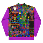 Unisex Bomberjacke Folklore Dancer Helles Violett | Premium Streetwear Otto Strtwr