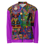Unisex Bomberjacke Folklore Dancer Helles Violett | Premium Streetwear Otto Strtwr