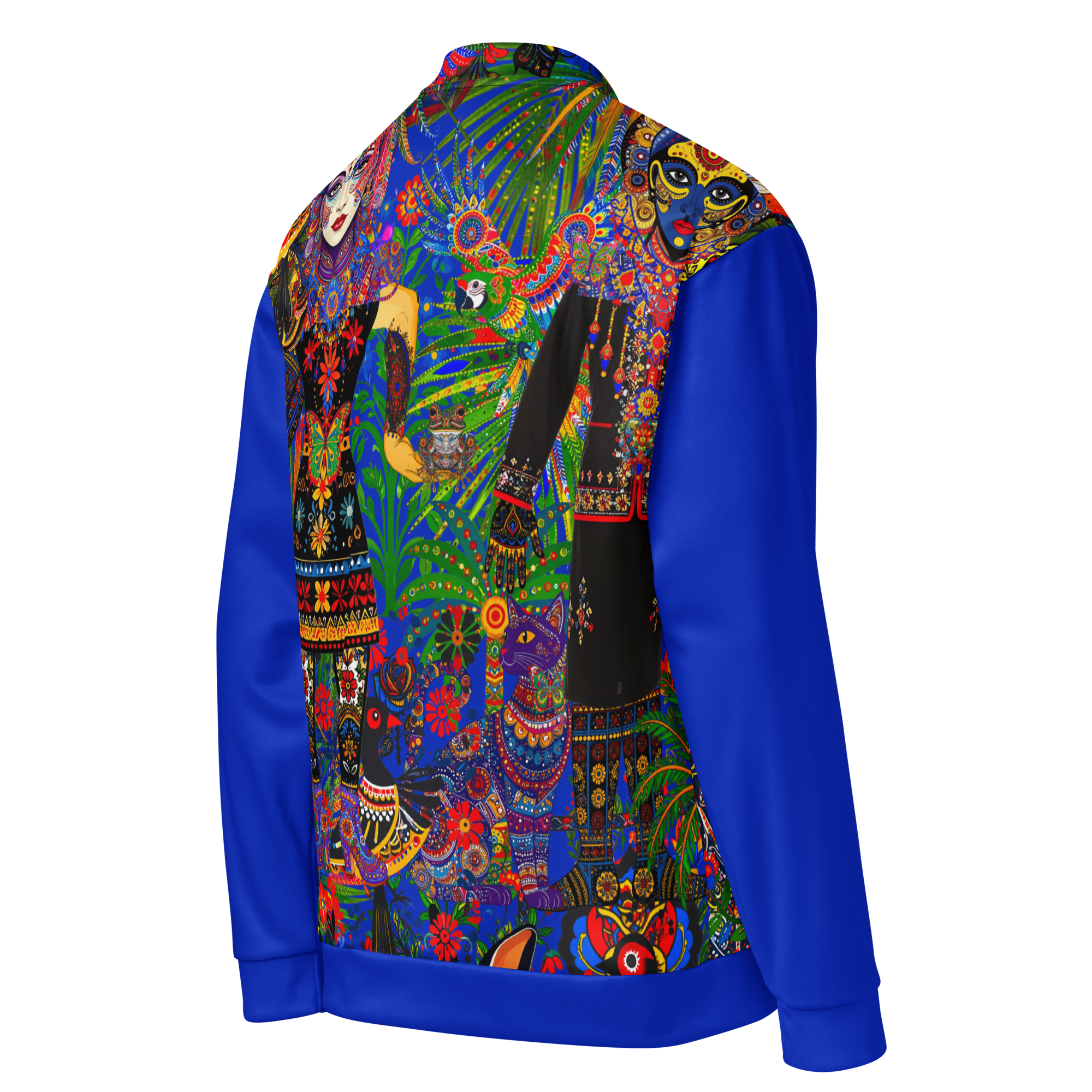 Unisex Bomberjacke Folklore Dancer Tiefblau | Premium Streetwear Otto Strtwr