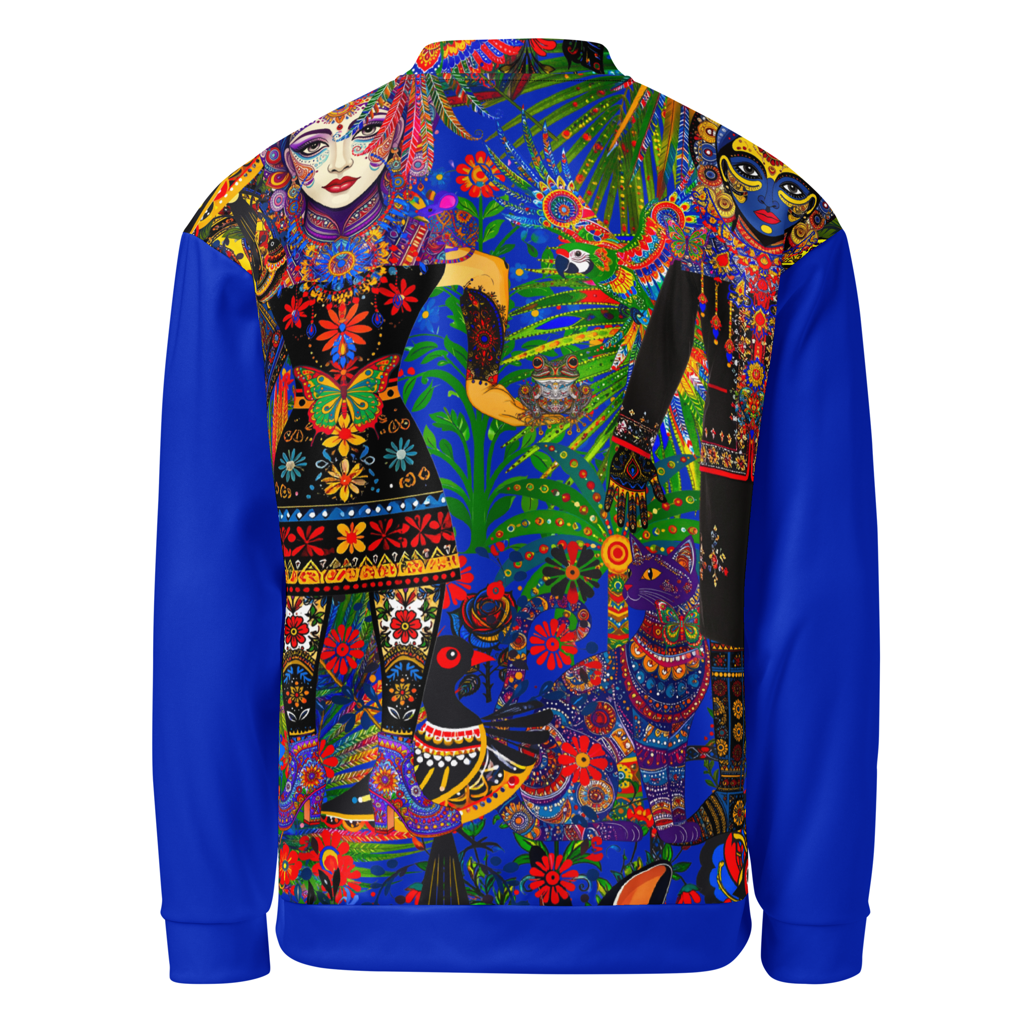 Unisex Bomberjacke Folklore Dancer Tiefblau | Premium Streetwear Otto Strtwr