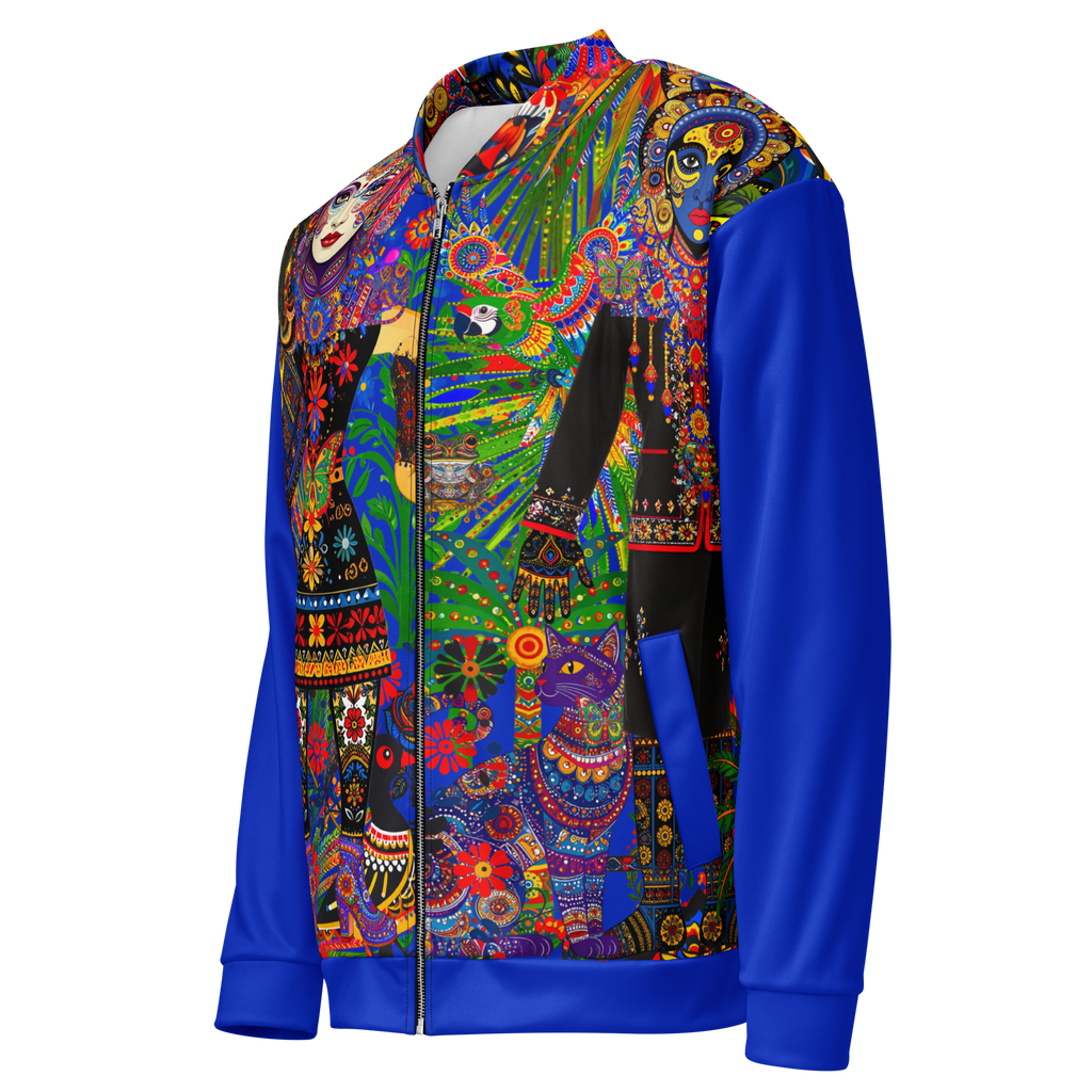 Unisex Bomberjacke Folklore Dancer Tiefblau | Premium Streetwear Otto Strtwr