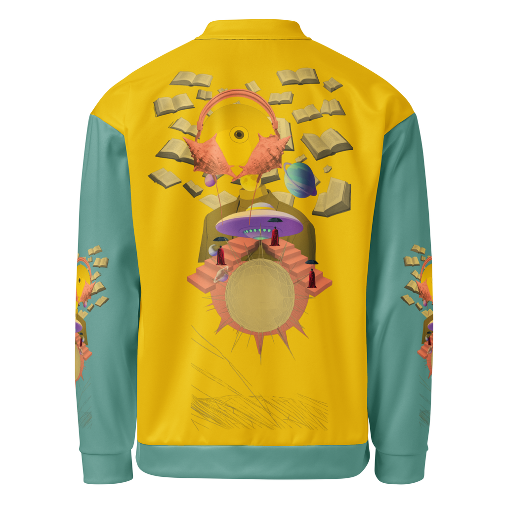 Unisex Bomberjacke Poetry Of Sea Gelb/helles Petrol | Premium Streetwear Otto Strtwr