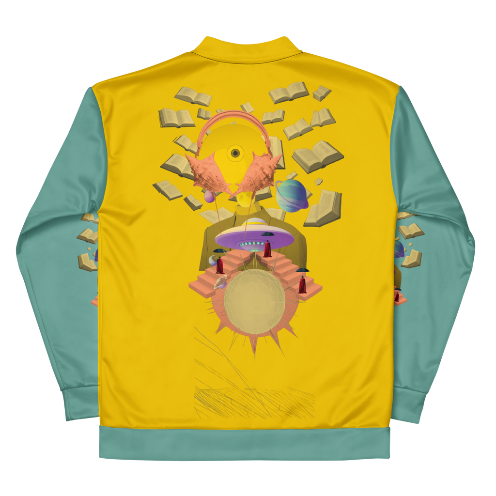 Unisex Bomberjacke Poetry Of Sea Gelb/helles Petrol | Premium Streetwear Otto Strtwr