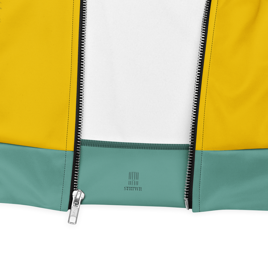 Unisex Bomberjacke Poetry Of Sea Gelb/helles Petrol | Premium Streetwear Otto Strtwr