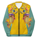 Unisex Bomberjacke Poetry Of Sea Gelb/helles Petrol | Premium Streetwear Otto Strtwr