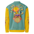 Unisex Bomberjacke Poetry Of Sea Helles Petrol/gelb | Premium Streetwear Otto Strtwr