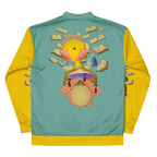 Unisex Bomberjacke Poetry Of Sea Helles Petrol/gelb | Premium Streetwear Otto Strtwr