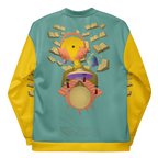 Unisex Bomberjacke Poetry Of Sea Helles Petrol/gelb | Premium Streetwear Otto Strtwr