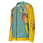 Unisex Bomberjacke Poetry Of Sea Helles Petrol/gelb | Premium Streetwear Otto Strtwr