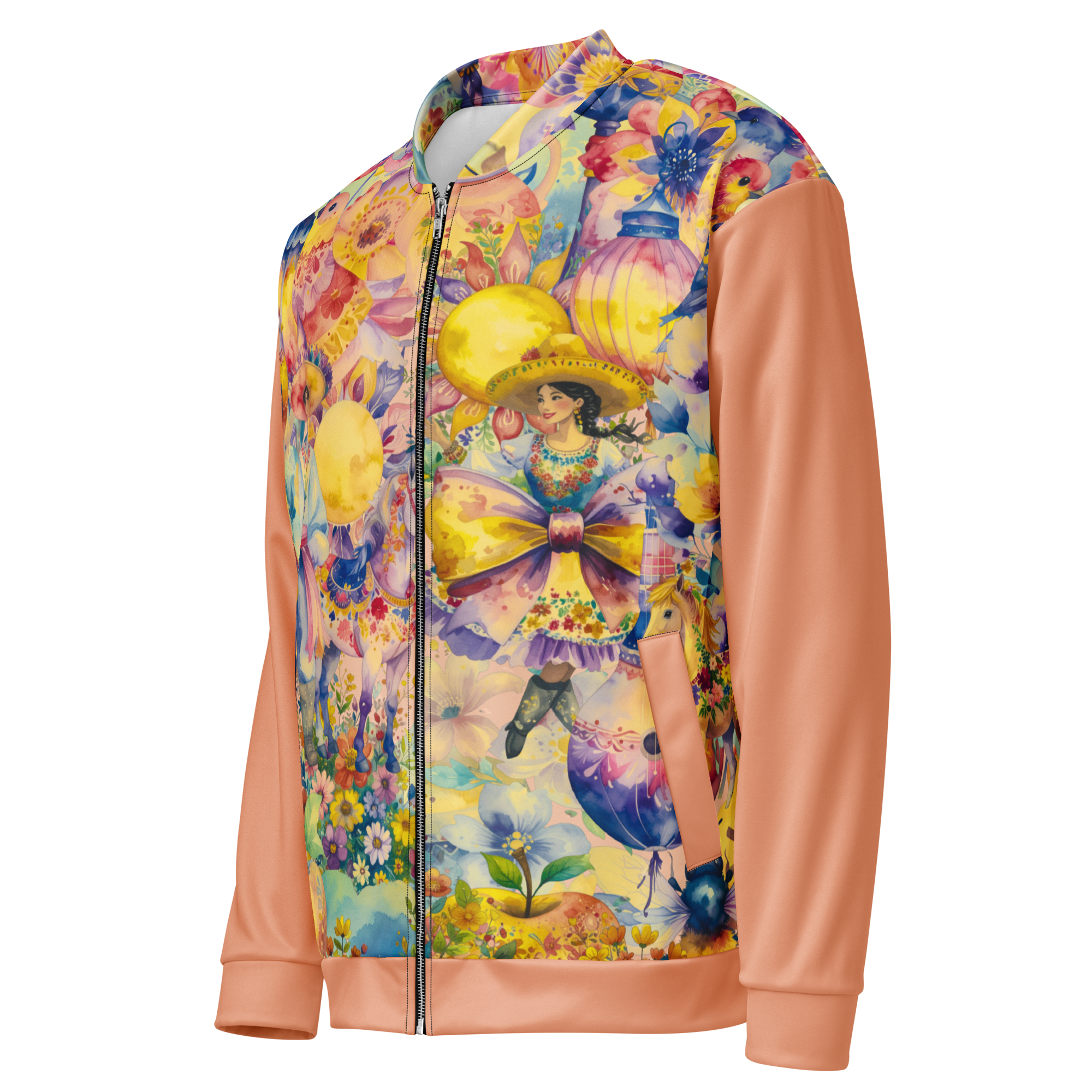 Unisex Bomberjacke The Mexican Guy Peach | Premium Streetwear Otto Strtwr