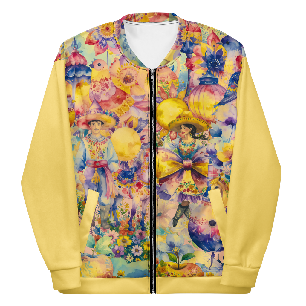 Unisex Bomberjacke The Mexican Guy Zitronengelb | Premium Streetwear Otto Strtwr