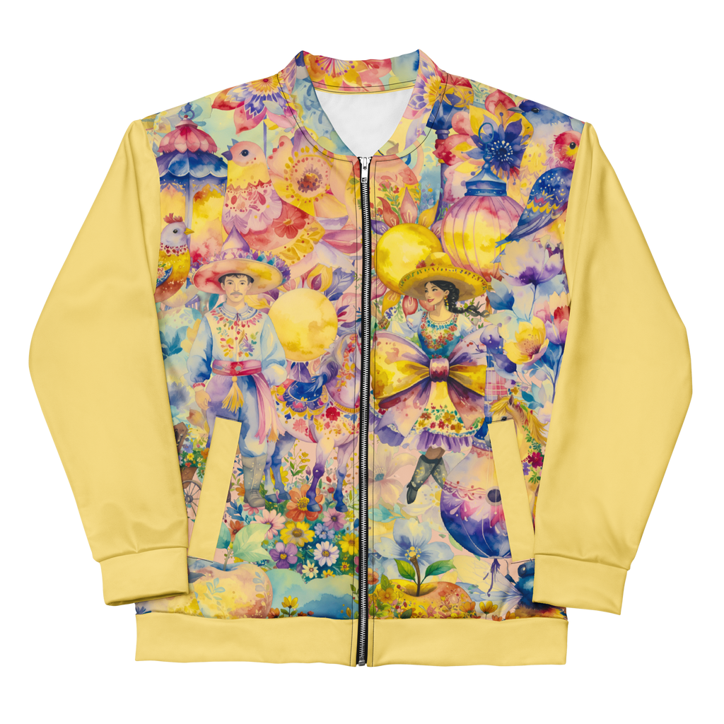 Unisex Bomberjacke The Mexican Guy Zitronengelb | Premium Streetwear Otto Strtwr