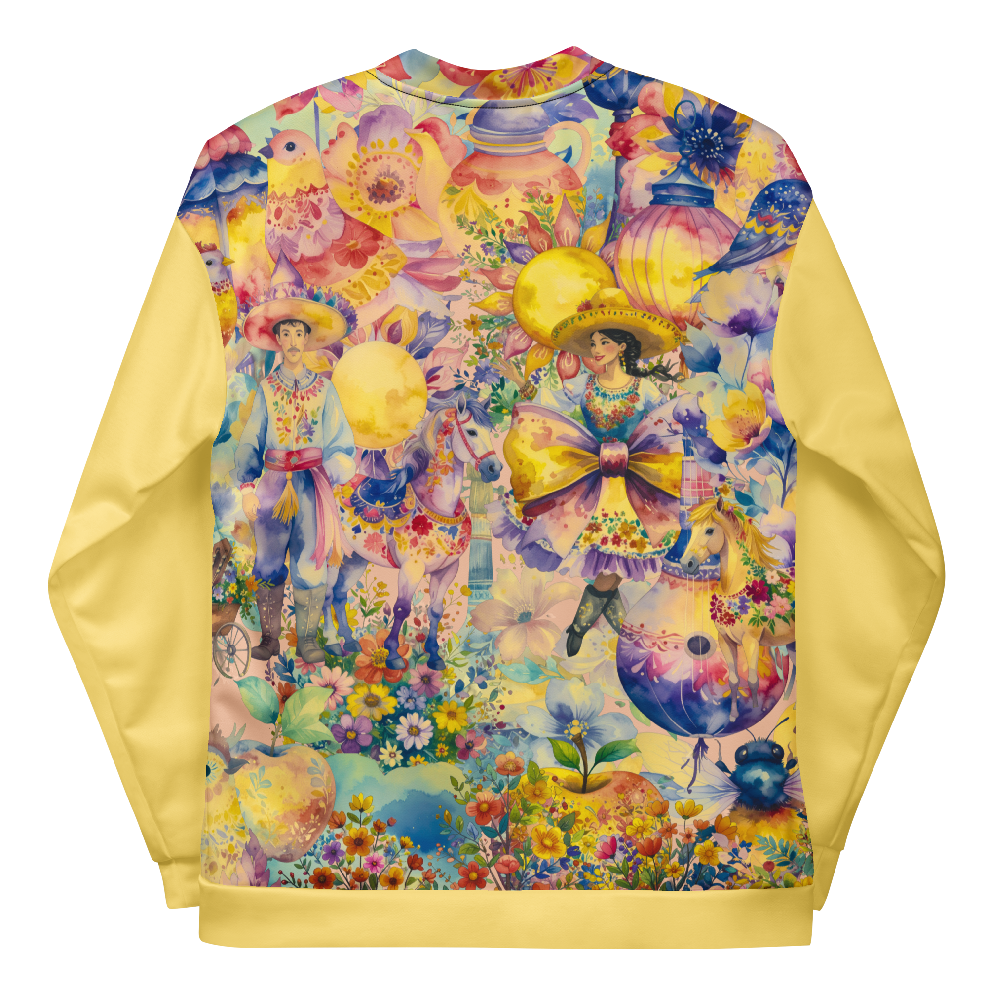 Unisex Bomberjacke The Mexican Guy Zitronengelb | Premium Streetwear Otto Strtwr