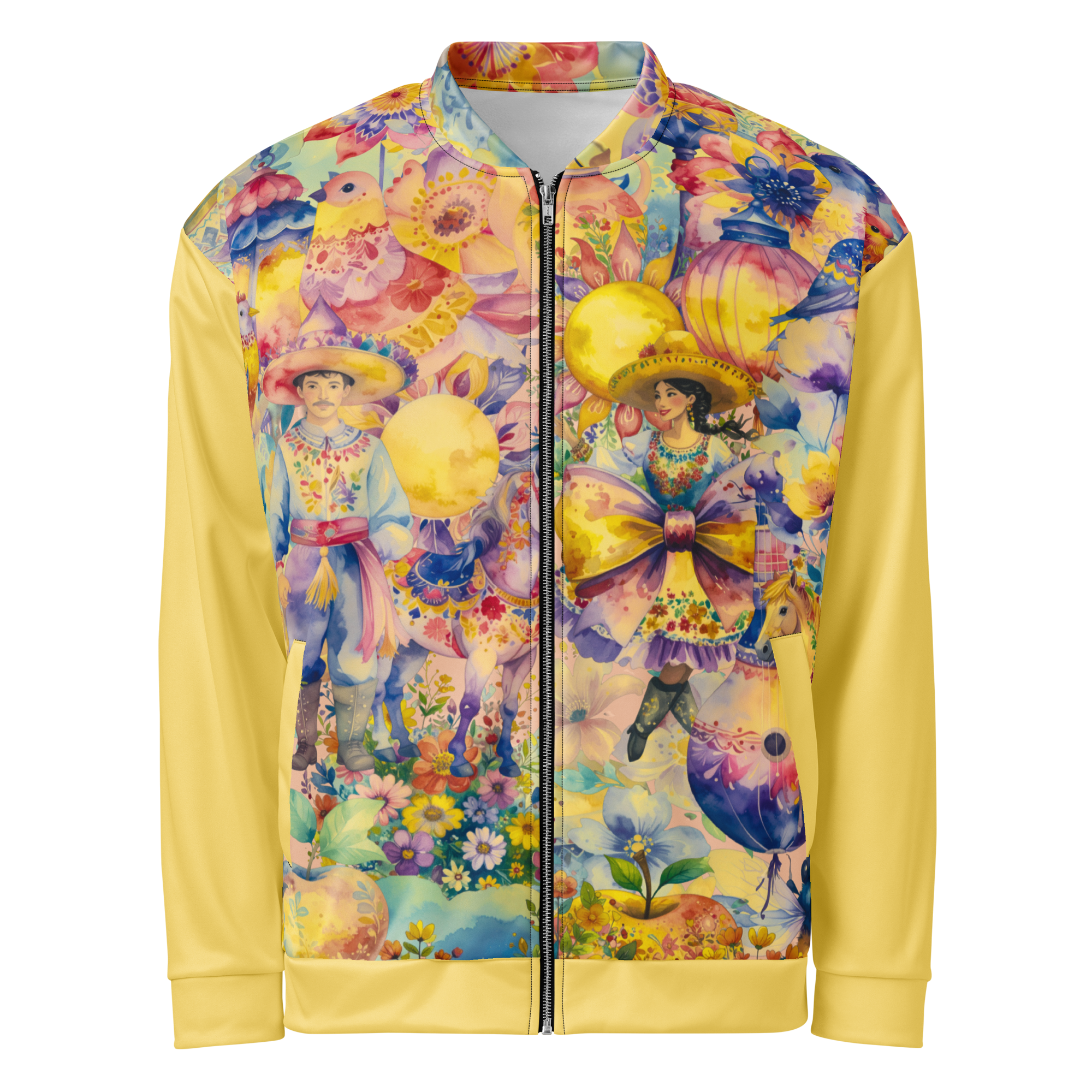 Unisex Bomberjacke The Mexican Guy Zitronengelb | Premium Streetwear Otto Strtwr