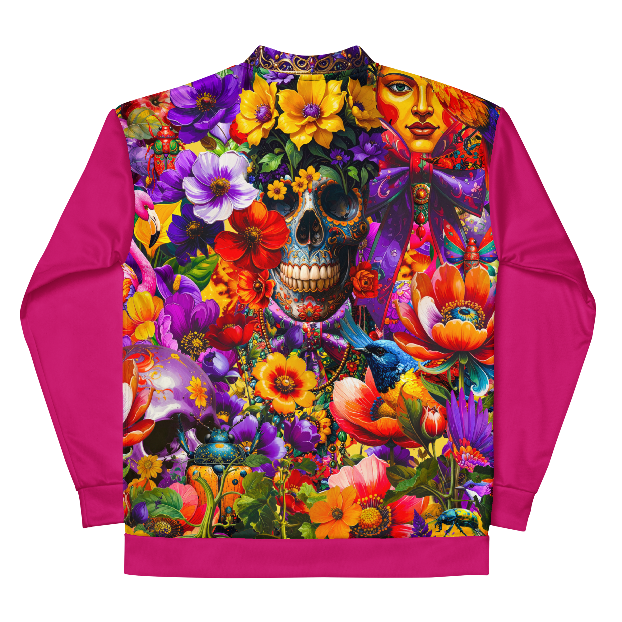 Unisex Bomberjacke Viva La Frida Magenta | Premium Streetwear Otto Strtwr