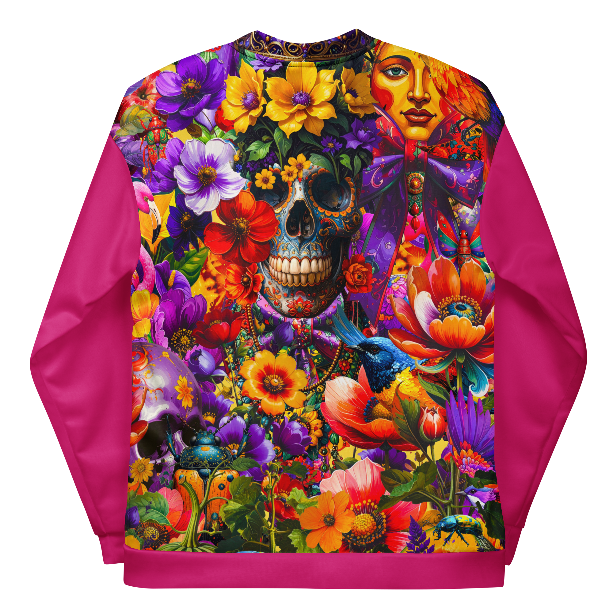 Unisex Bomberjacke Viva La Frida Magenta | Premium Streetwear Otto Strtwr