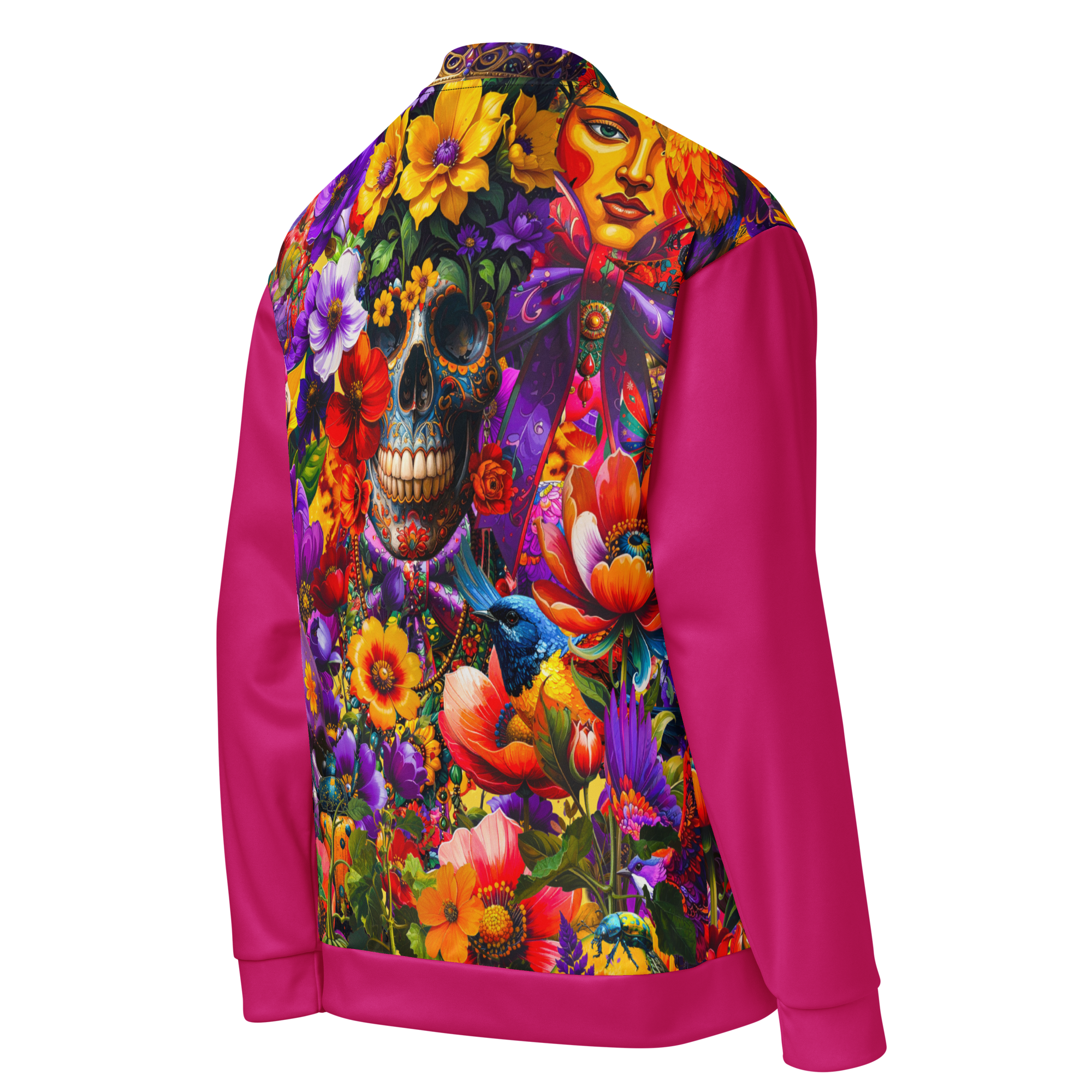 Unisex Bomberjacke Viva La Frida Magenta | Premium Streetwear Otto Strtwr