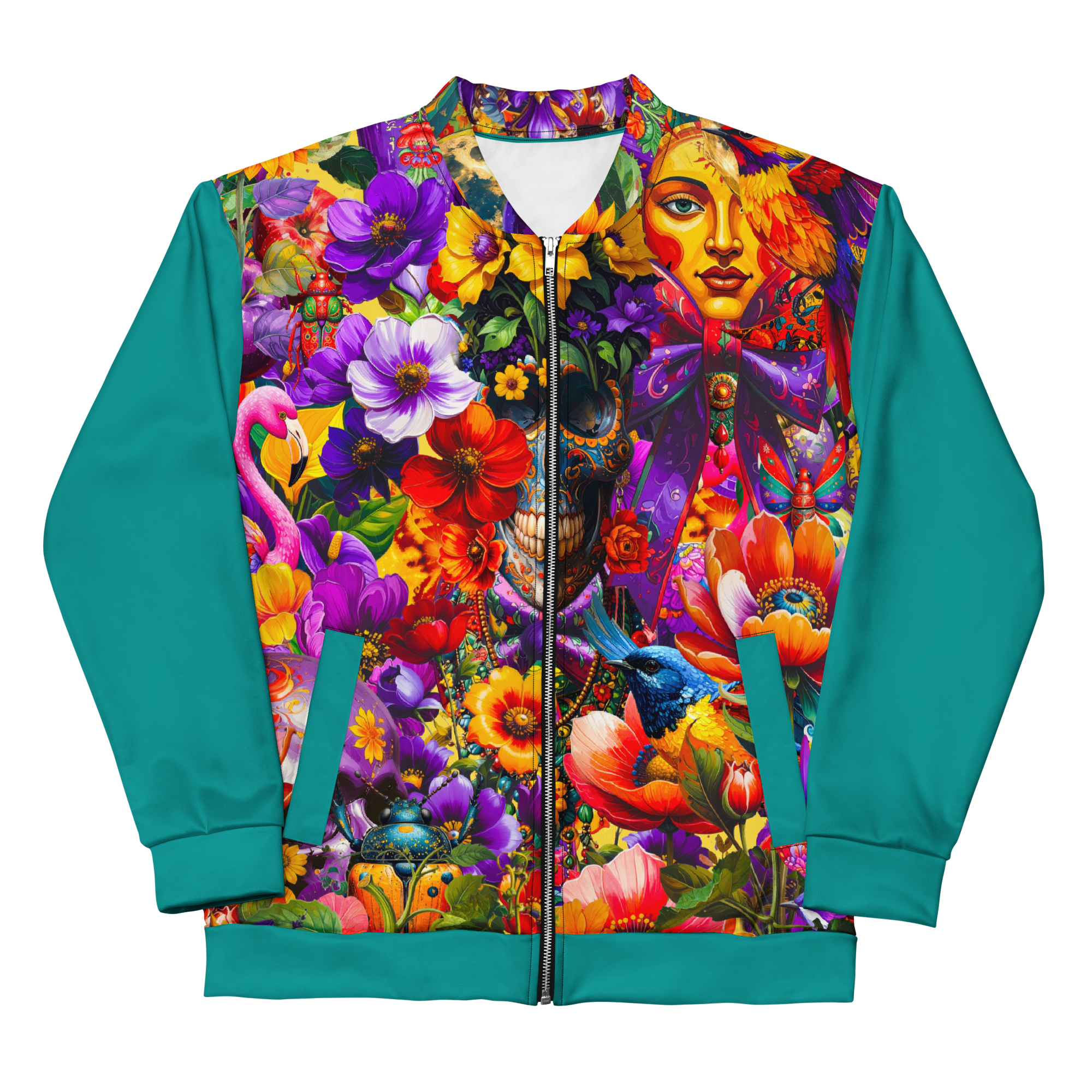 Unisex Bomberjacke Viva La Frida Petrol | Premium Streetwear Otto Strtwr