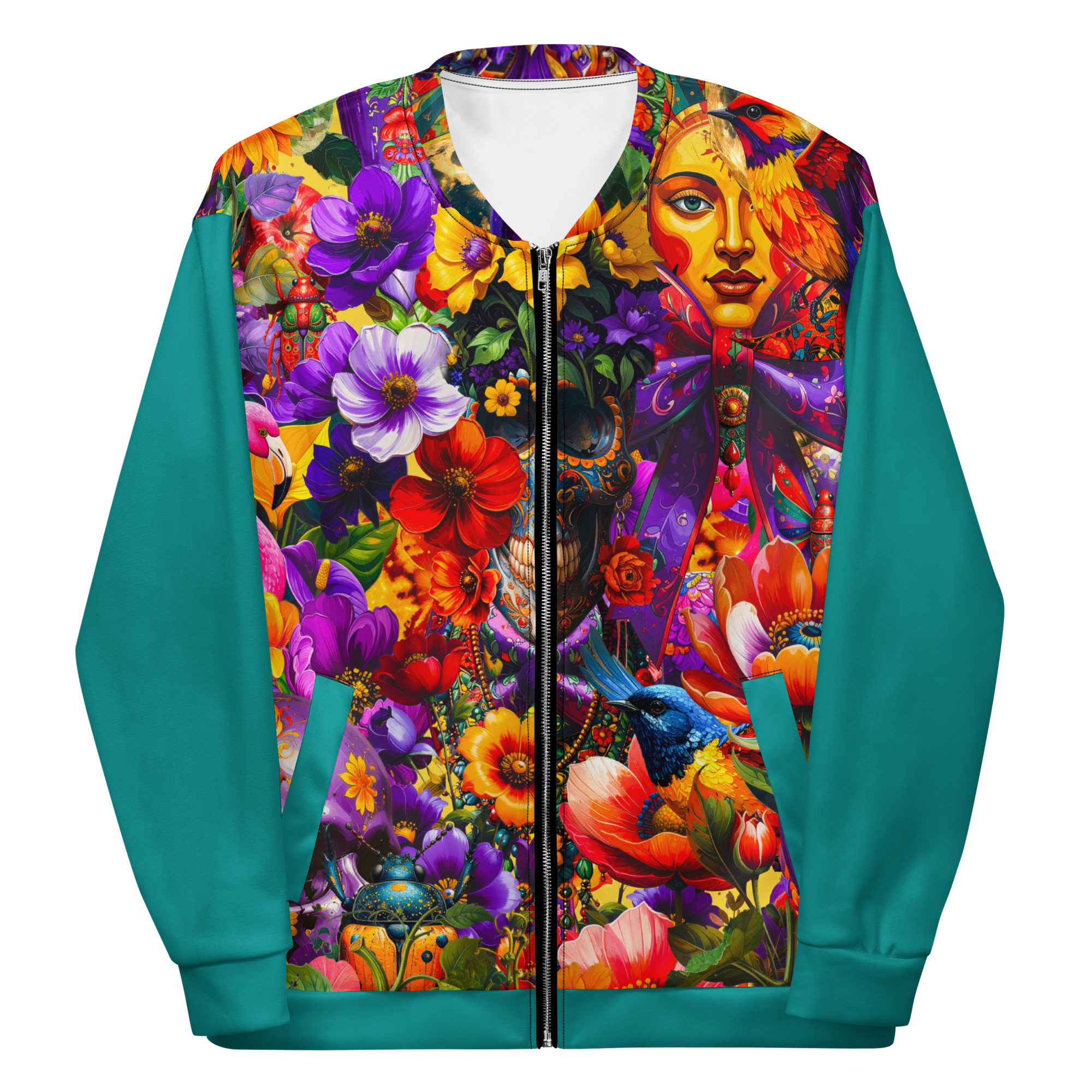 Unisex Bomberjacke Viva La Frida Petrol | Premium Streetwear Otto Strtwr
