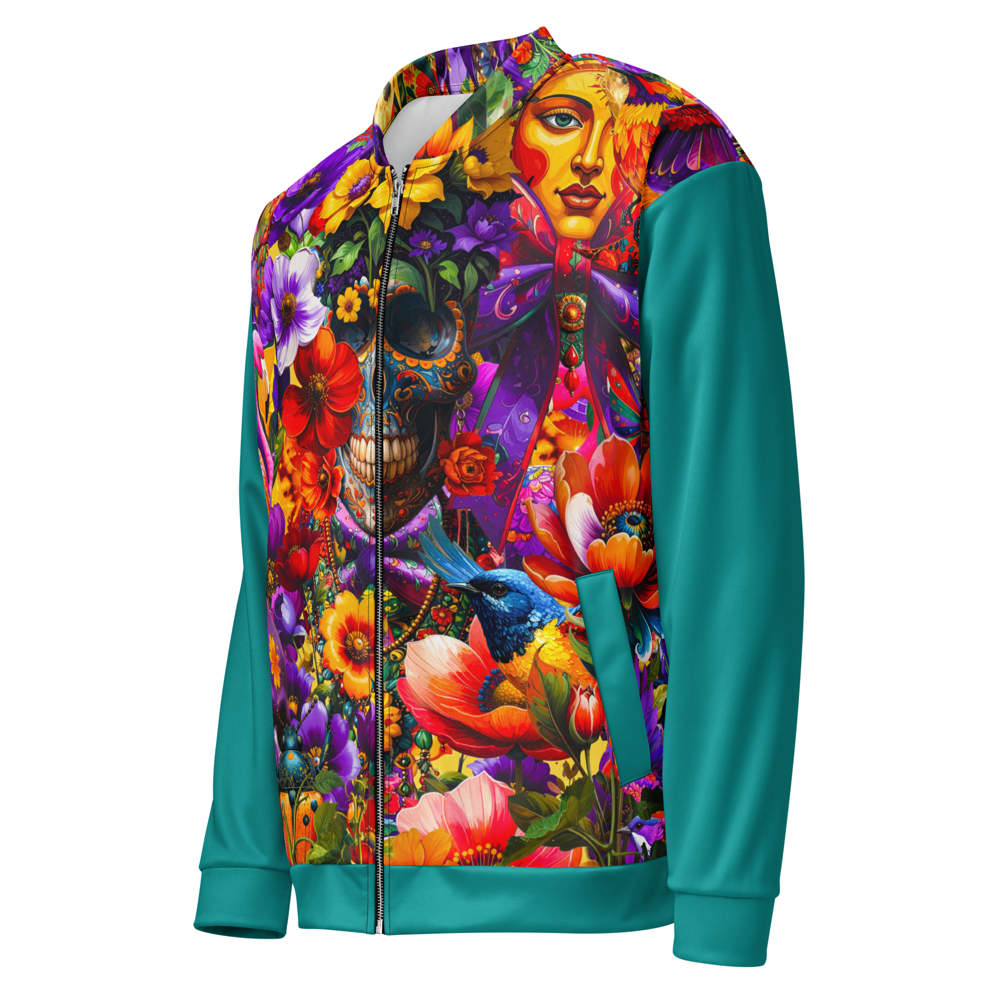 Unisex Bomberjacke Viva La Frida Petrol | Premium Streetwear Otto Strtwr