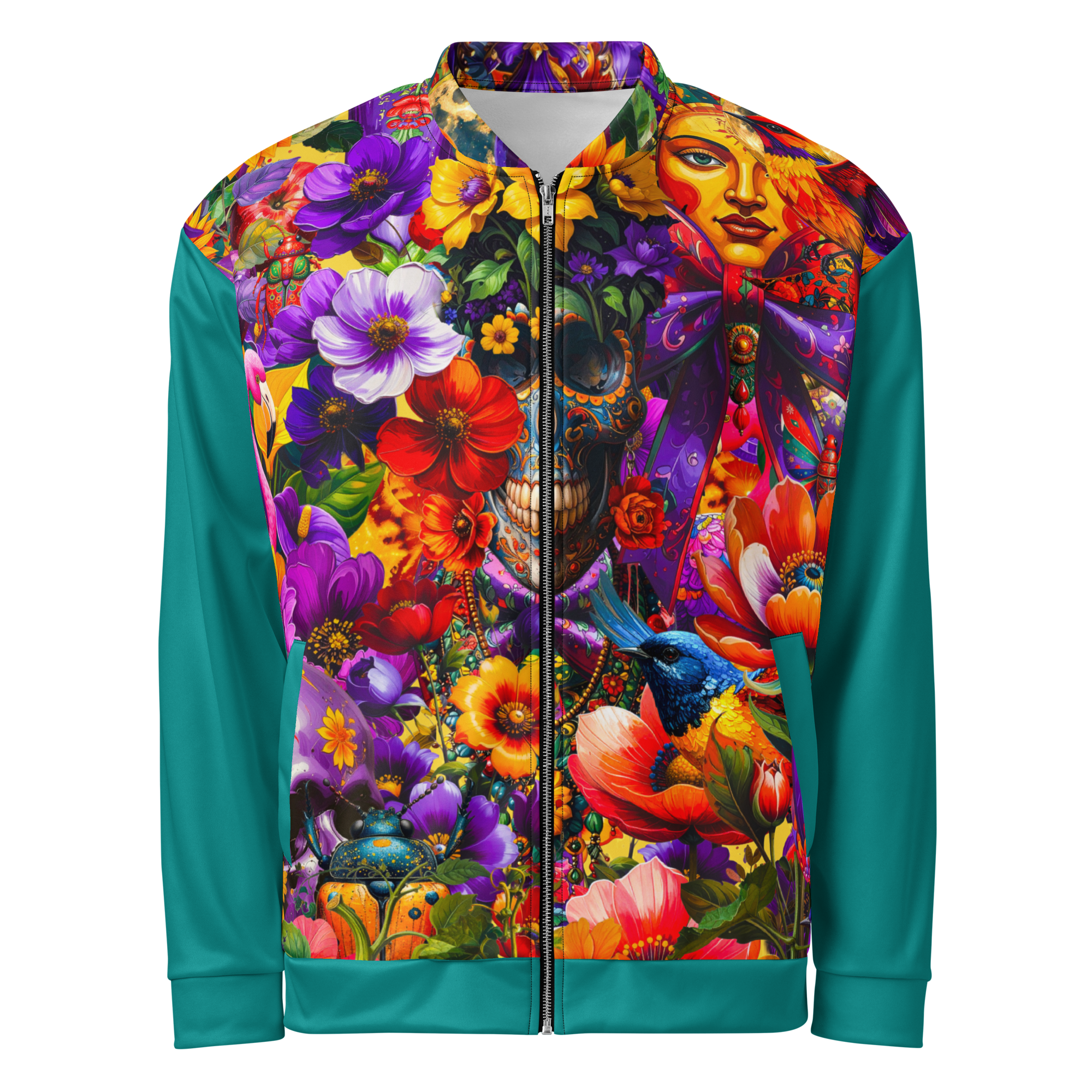 Unisex Bomberjacke Viva La Frida Petrol | Premium Streetwear Otto Strtwr