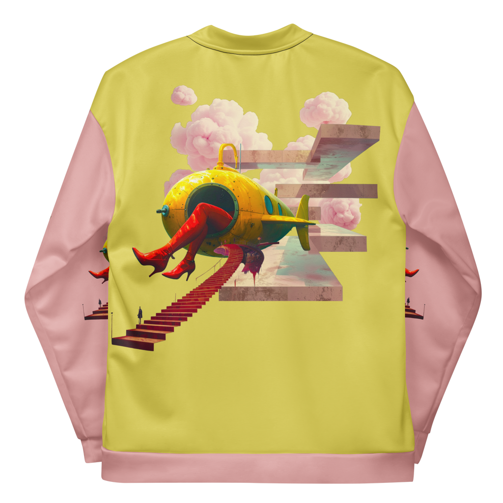 Unisex Bomberjacke Yellow Submarine Lemon/rosa | Premium Streetwear Otto Strtwr
