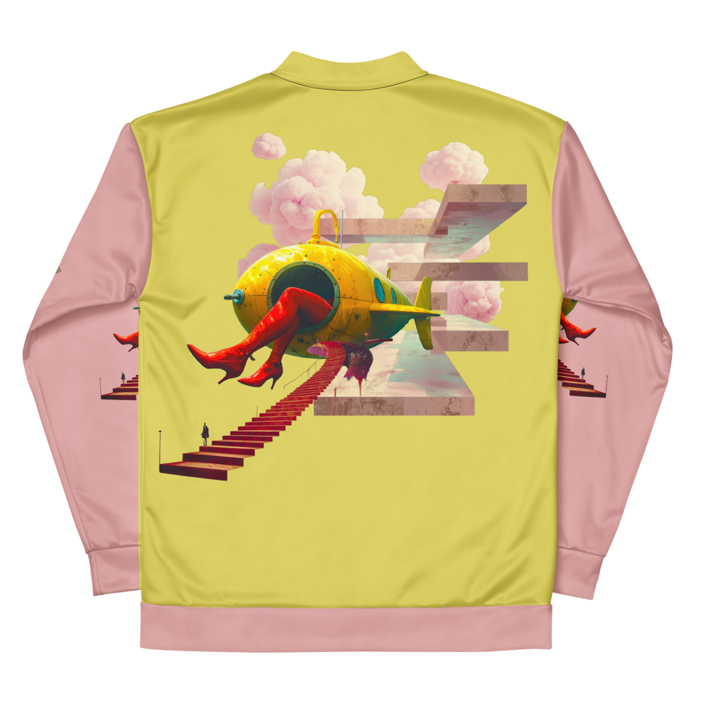 Unisex Bomberjacke Yellow Submarine Lemon/rosa | Premium Streetwear Otto Strtwr