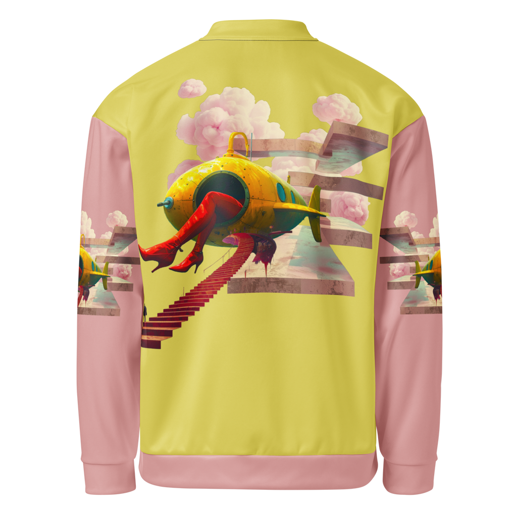 Unisex Bomberjacke Yellow Submarine Lemon/rosa | Premium Streetwear Otto Strtwr